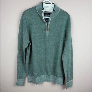 Green pullover Quarter Zip St. John’s Bay Sweater size large men’s new NWT